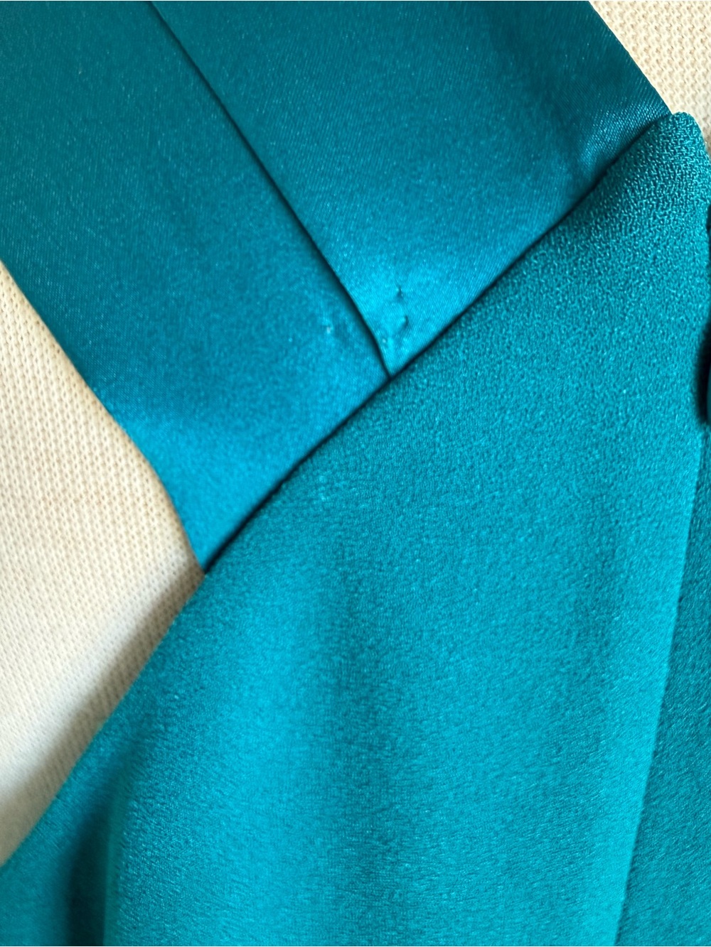 Elie Tahari Teal Twist-Halter Sheath Dress - Picture 5 of 9